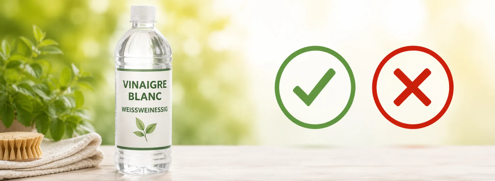 Vinaigre blanc au jardin : ce que la loi suisse autorise et interdit