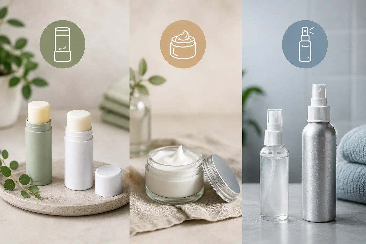 Déodorant solide, crème ou spray : guide des formats
