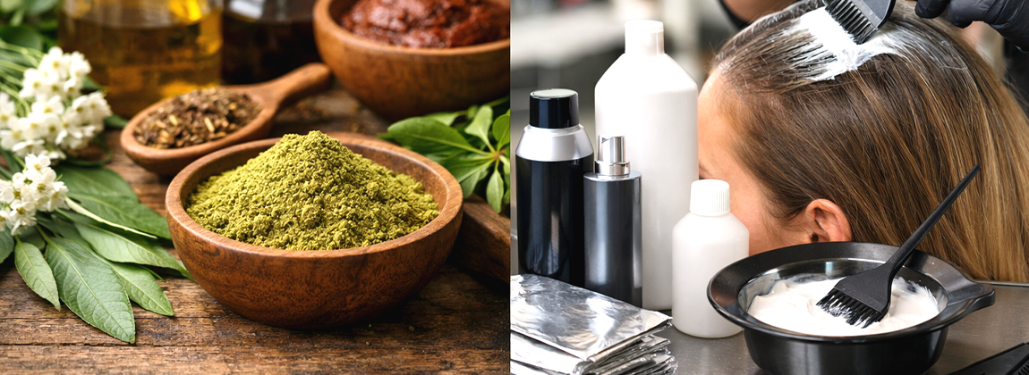 Coloration végétale et coloration chimique : quelles différences ?