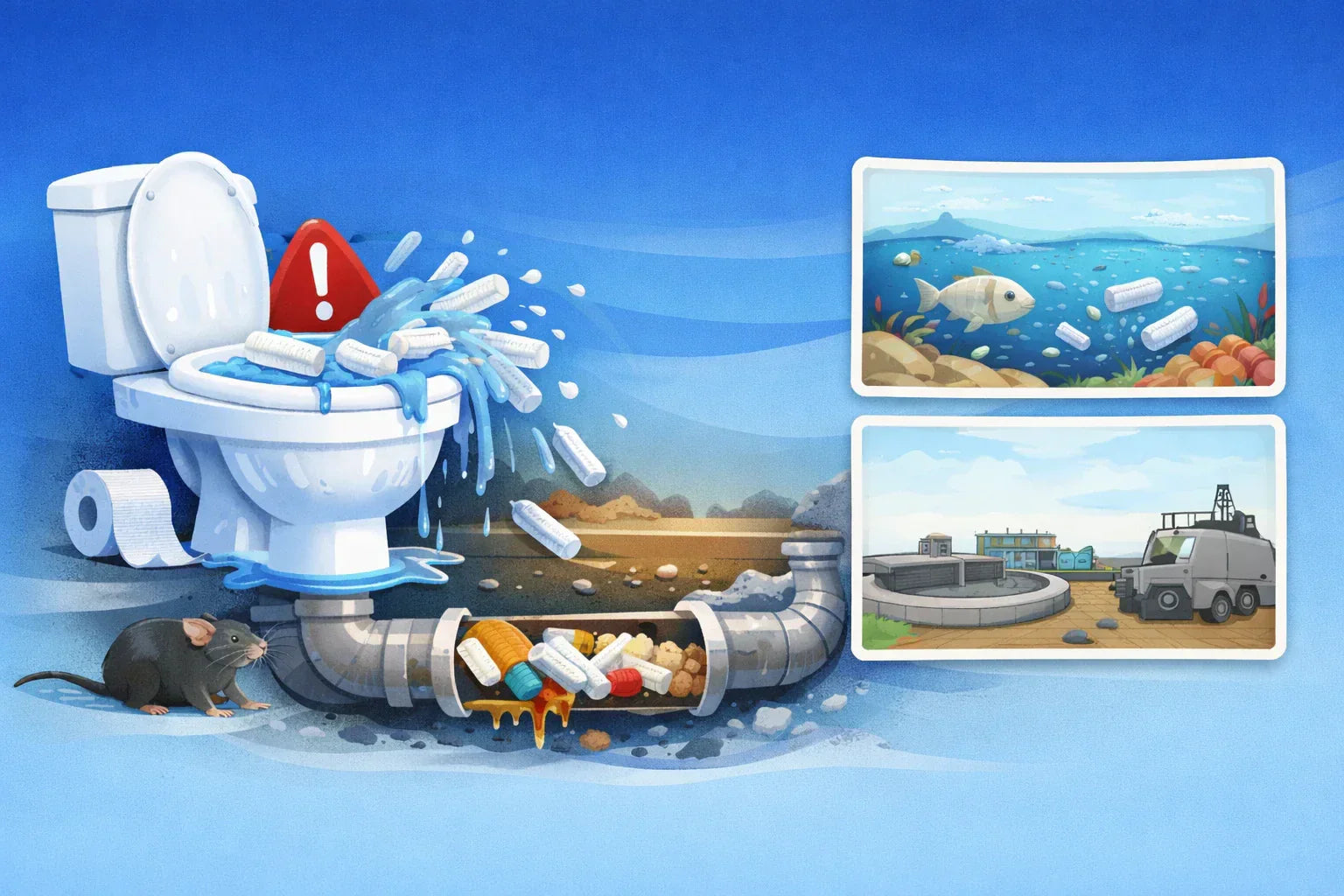 Pourquoi faut-il éviter de jeter les tampons dans les toilettes ?