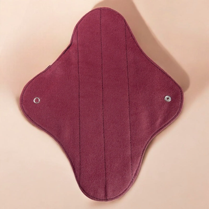 2 Bio-Waschbinden, rot & schwarz, mittlere Periode - Anaé