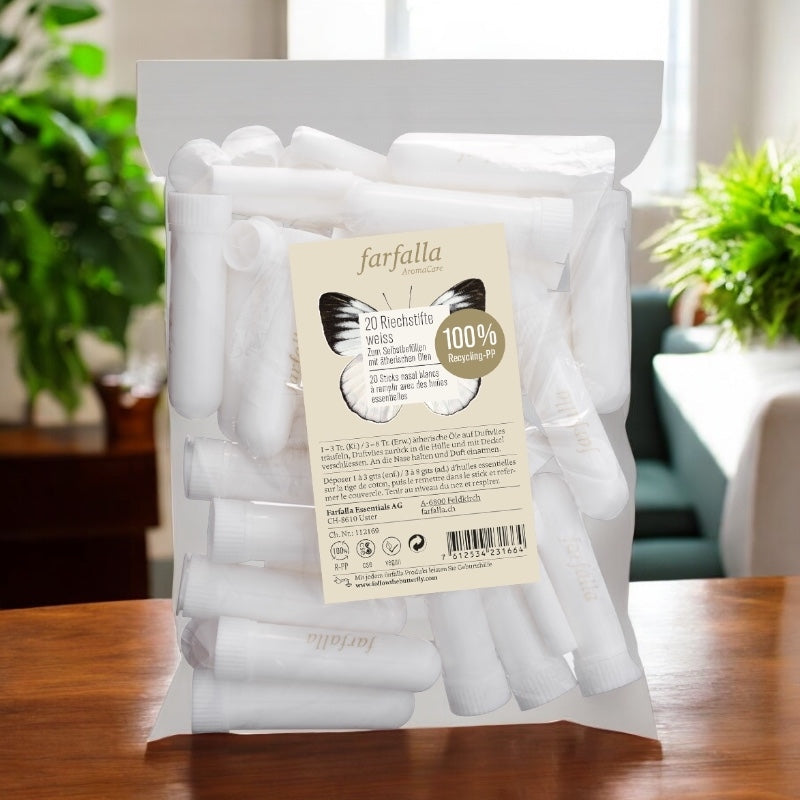 20 sticks inhalateurs blancs - Farfalla