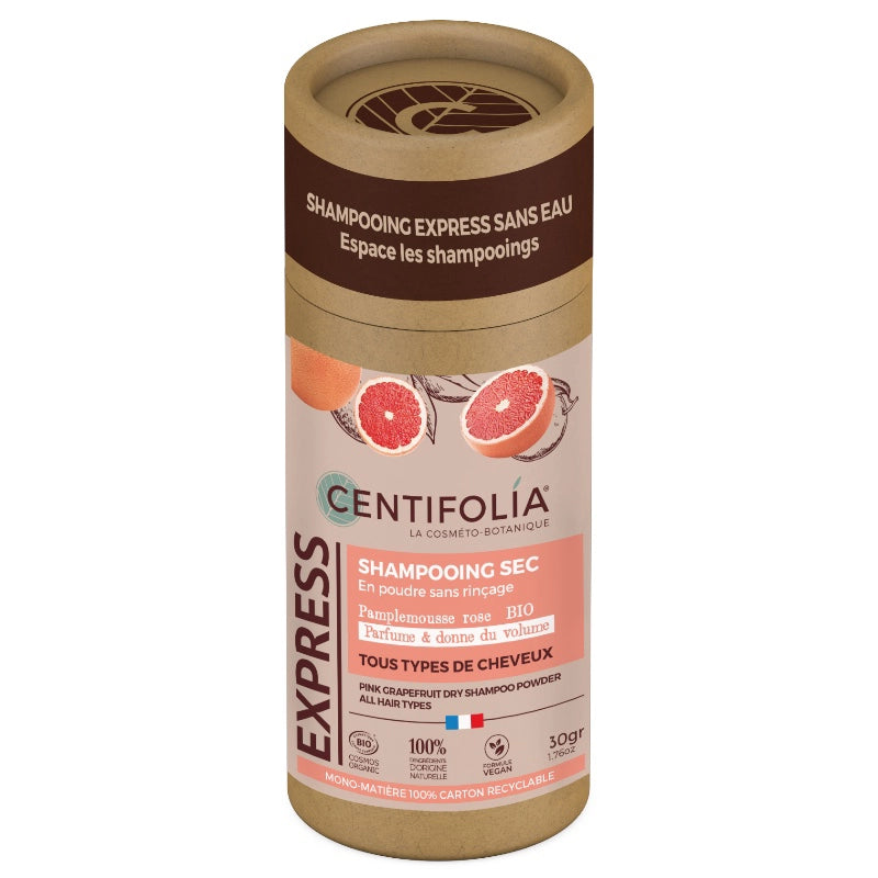 Trockenshampoo Pulver ohne Ausspülen Rosa Grapefruit BIO
