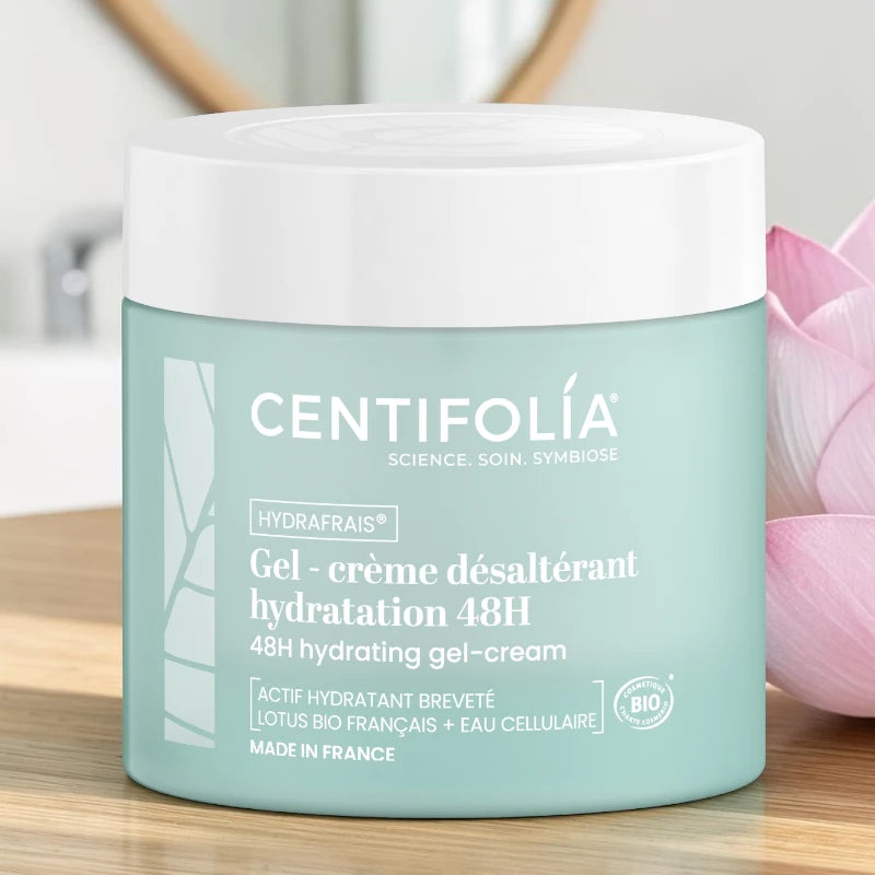 Centifolia - Gel-crème désaltérant hydratation lotus & menthe BIO