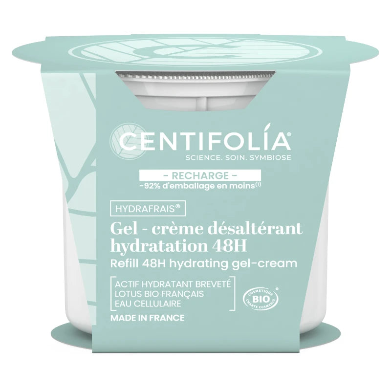 Centifolia - Recharge gel-crème désaltérant lotus & menthe BIO