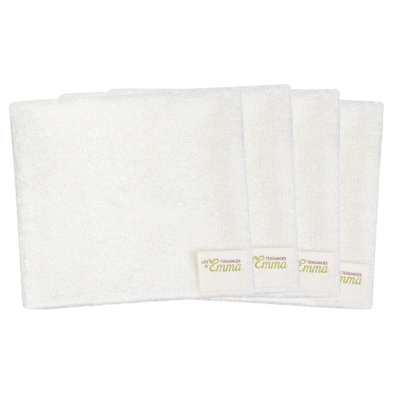 4 Serviettes visage layering lavables écologiques - Les Tendances d'Emma