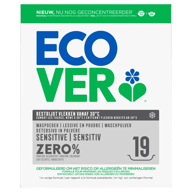 Ecover Universal Unparfümiertes, umweltfreundliches Waschpulver