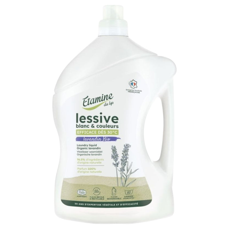 Flüssigwaschmittel, Weiß & Bunt, Lavendelduft - 3L - Etamine du Lys