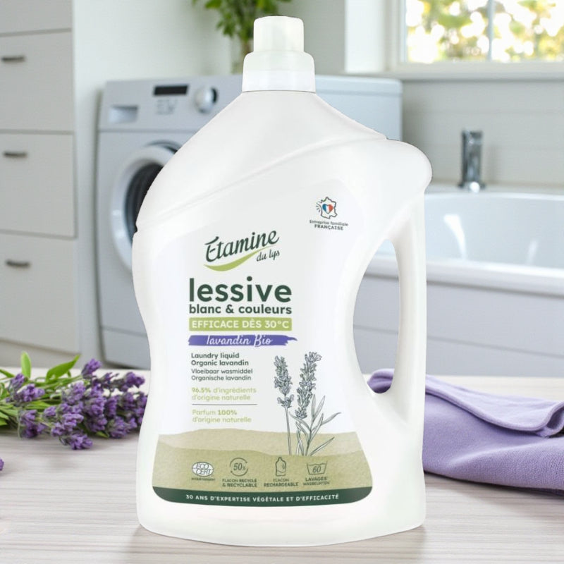 Flüssigwaschmittel, Weiß & Bunt, Lavendelduft - 3L - Etamine du Lys