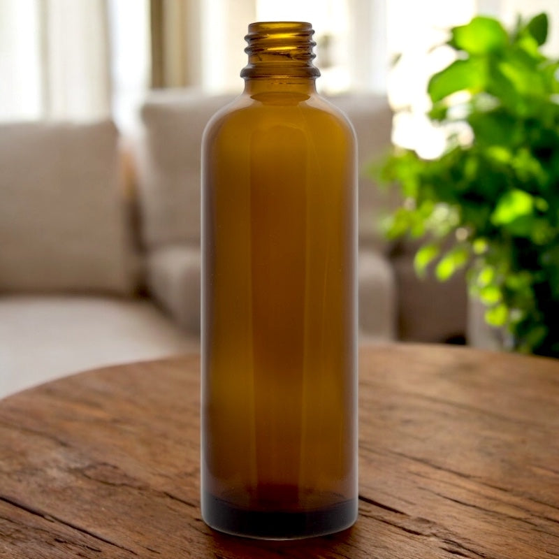 6 Bouteilles en verre brun 30ml sans fermeture - Farfalla