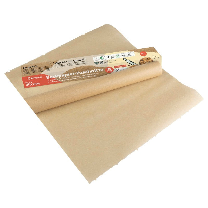 Ungebleichtes Pergamentpapier – 30 Blatt – Memo