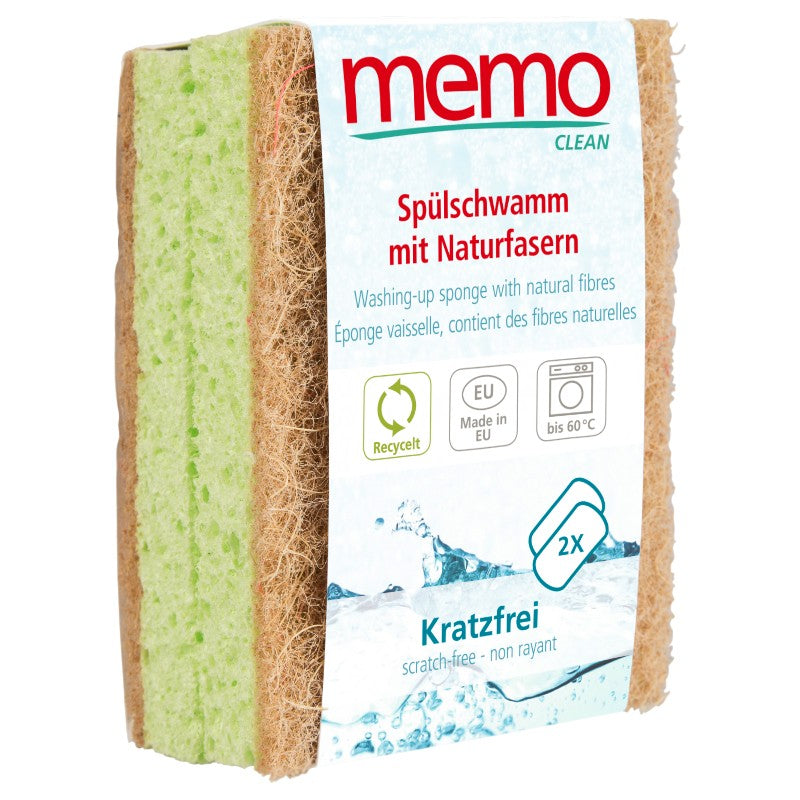 Scheuerschwämme aus Naturfasern – 2 Stück – Memo