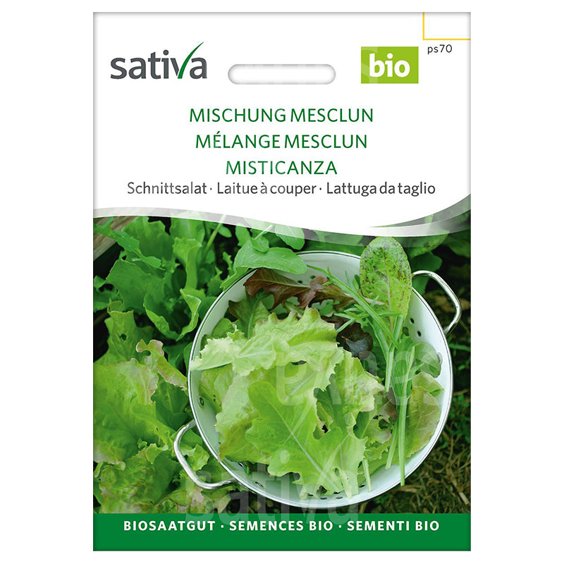 Sativa Bio-Salatmischung, gehackt, 125 g