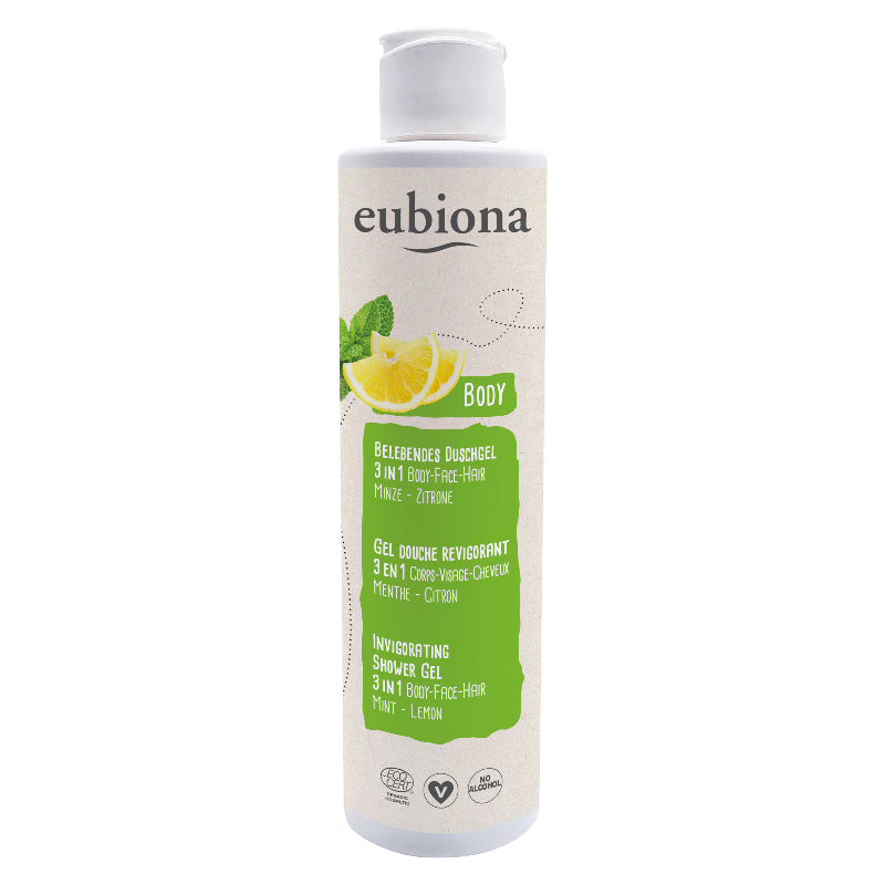 Duschgel 3-in-1 belebend Minze & Zitrone BIO - 200ml