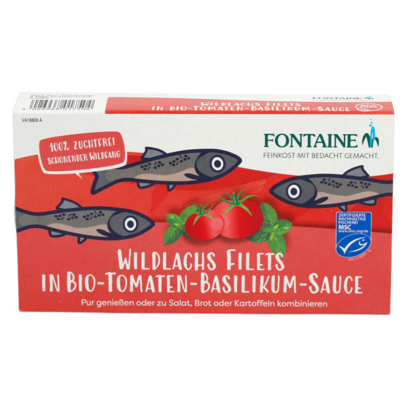 Filets de saumon sauvage à la sauce tomate & basilic 200g