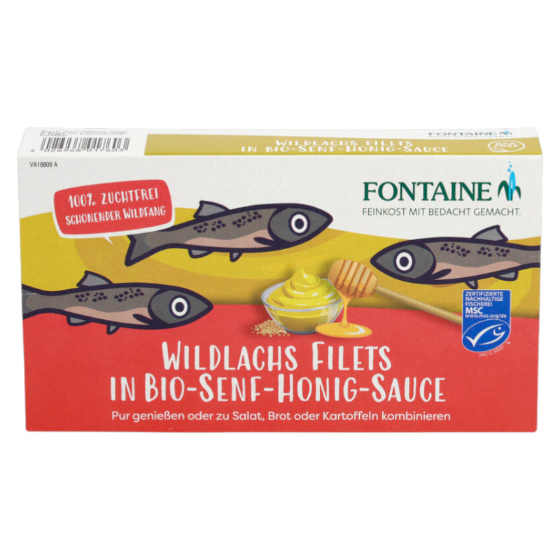 Filets de saumon sauvage à la sauce moutarde & miel 200g
