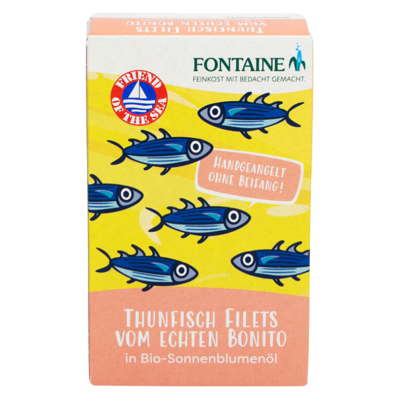 Filets de thon listao à l'huile de tournesol 120g