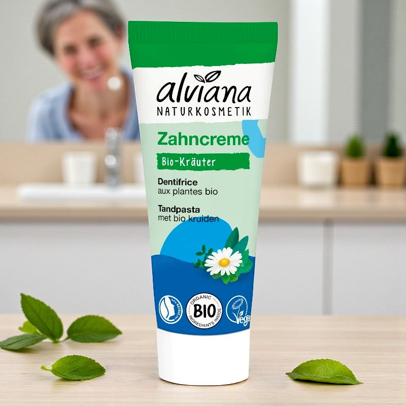 Dentifrice aux plantes sans fluor