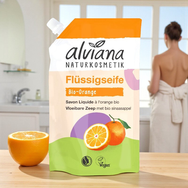 Savon liquide orange