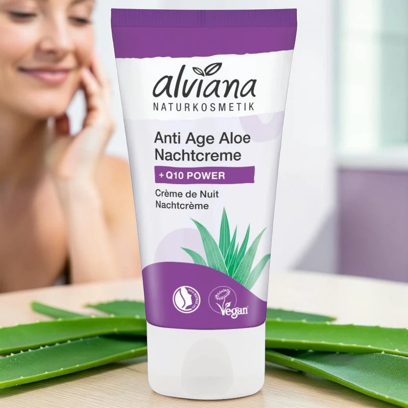 Alviana - Crème de nuit anti-âge Q10 & aloe vera BIO 50ml