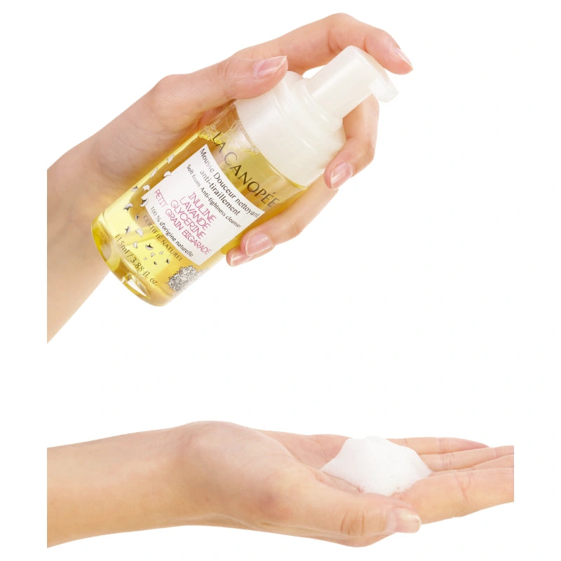 Sanfter Anti-Spannungs-Reinigungsschaum Inulin Lavendel Petitgrain