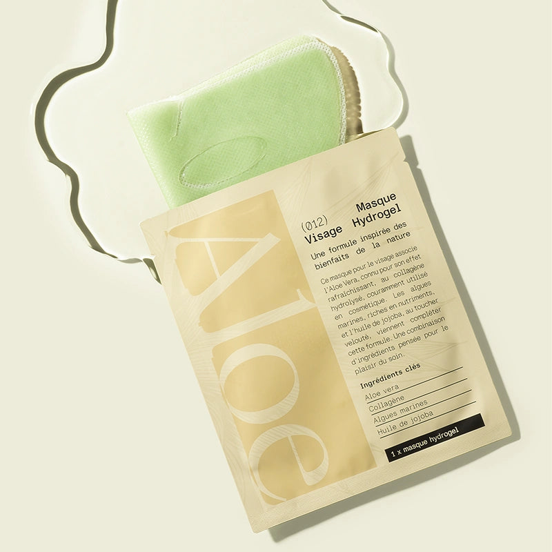 Masque visage hydrogel hydratant