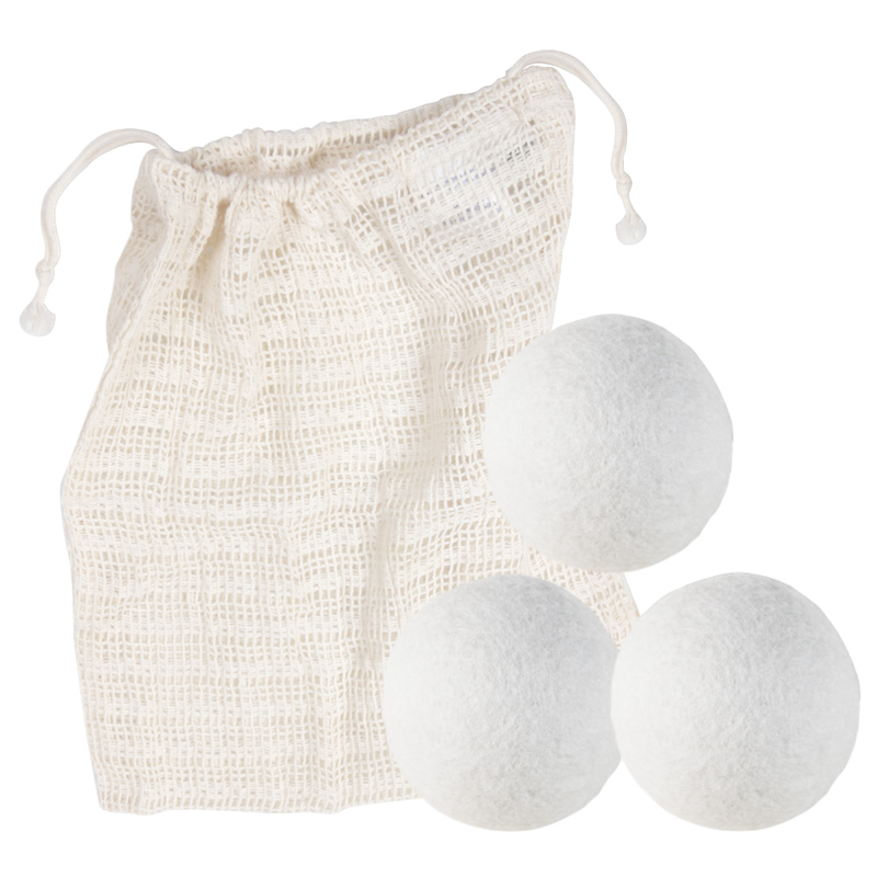 Balles de séchage en feutre de laine 3 pièces - La Droguerie Écologique