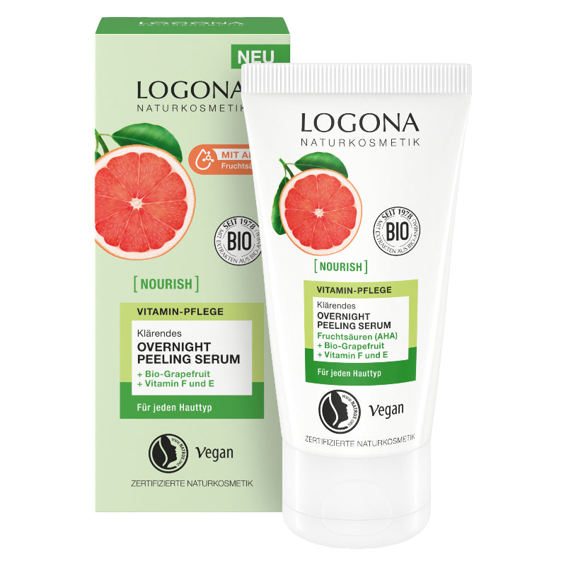 Sérum de nuit exfoliant BIO pamplemousse & vitamines - 50ml - Logona