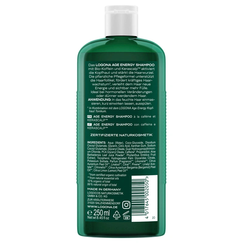 Shampooing fortifiant caféine BIO - 250ml