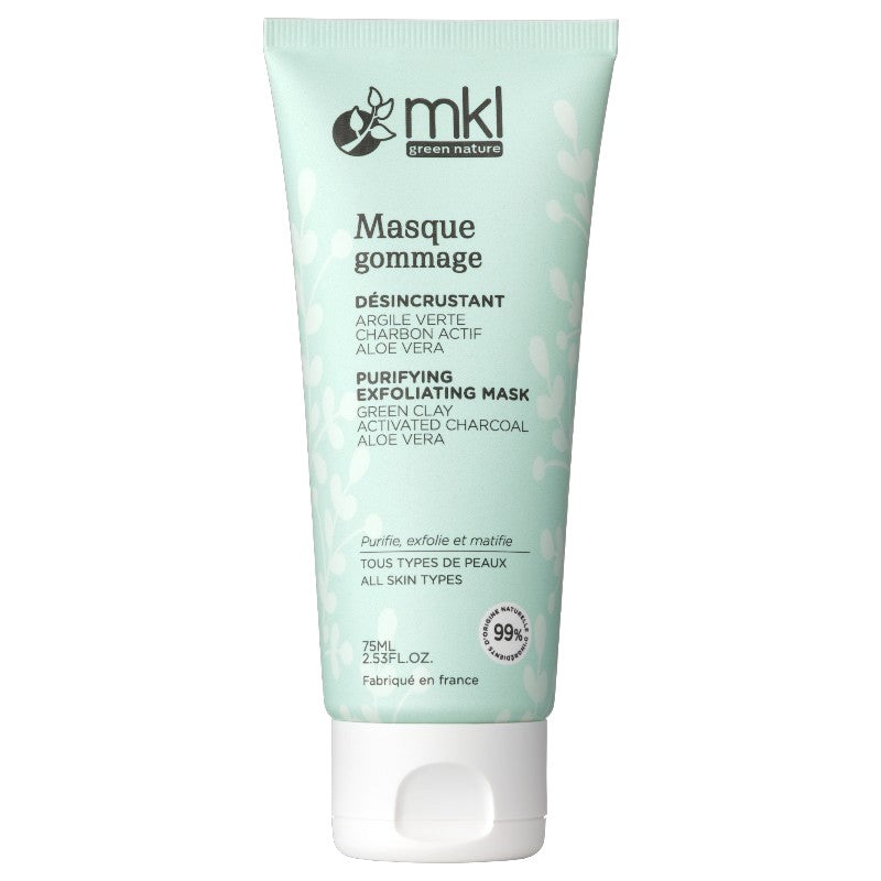 Bio-Peelingmaske mit grüner Tonerde – 75 ml – MKL Green Nature