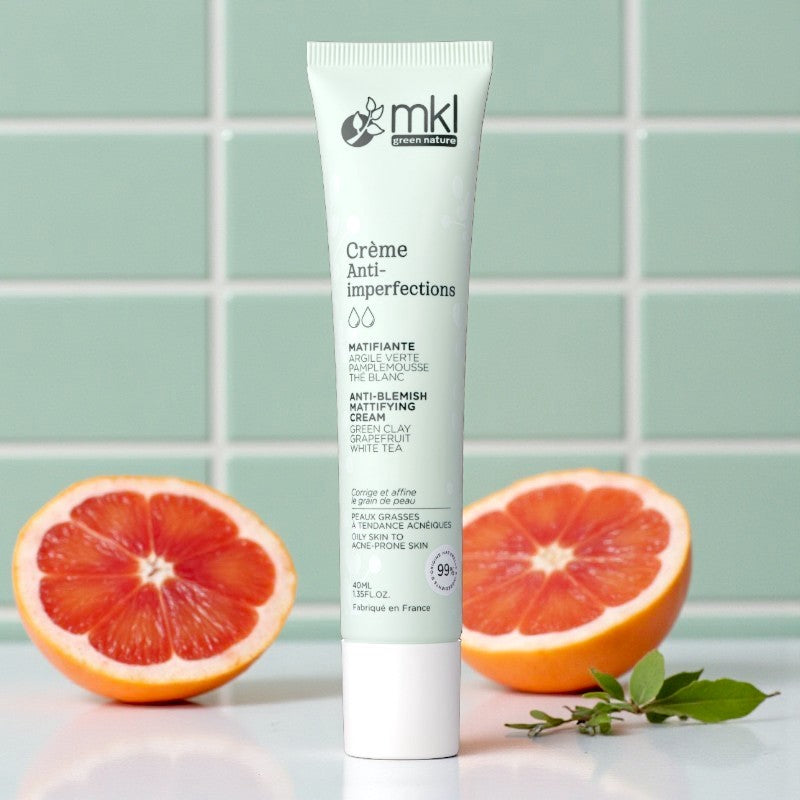 Bio-Creme mit grüner Tonerde gegen Hautunreinheiten – 40 ml – MKL Green Nature