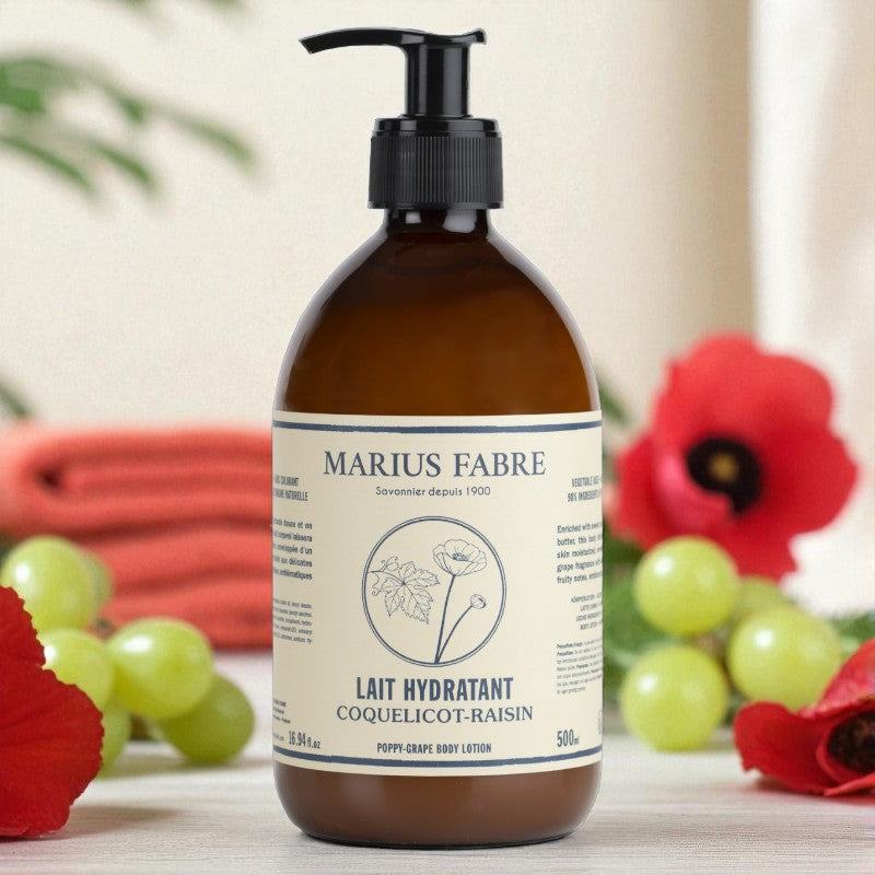 Mohn & Traube Feuchtigkeitsspendende Körperlotion - 500 ml - Marius Fabre