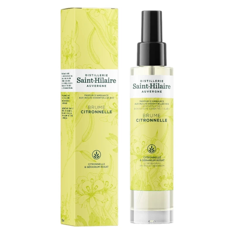Brume parfumée citronnelle & géranium rosat