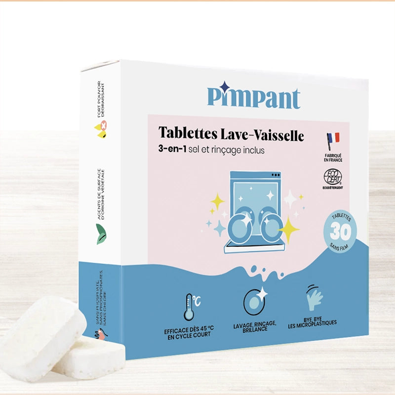 Tablettes lave-vaisselle sans film