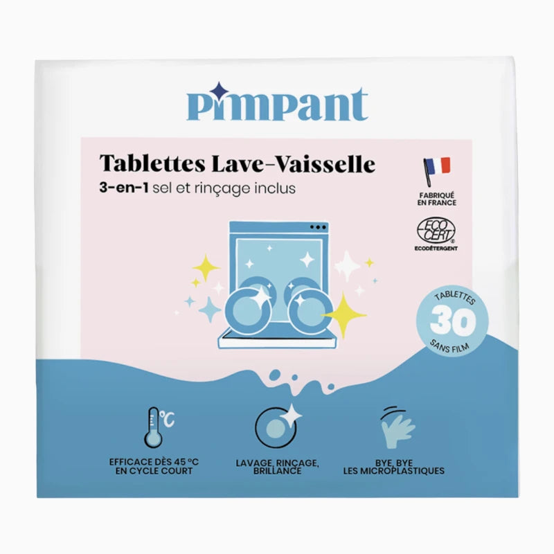 Tablettes lave-vaisselle sans film