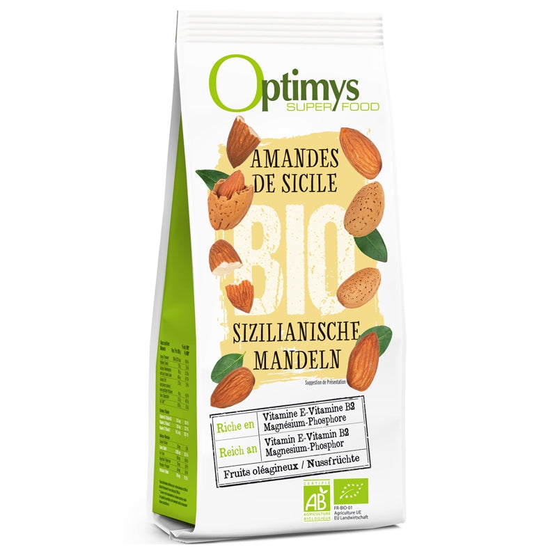 Bio-Mandeln aus Sizilien - 200 g - Optimys