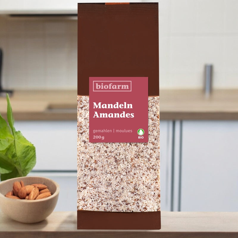 Bio-Mandeln, gemahlen – 200 g – Biofarm