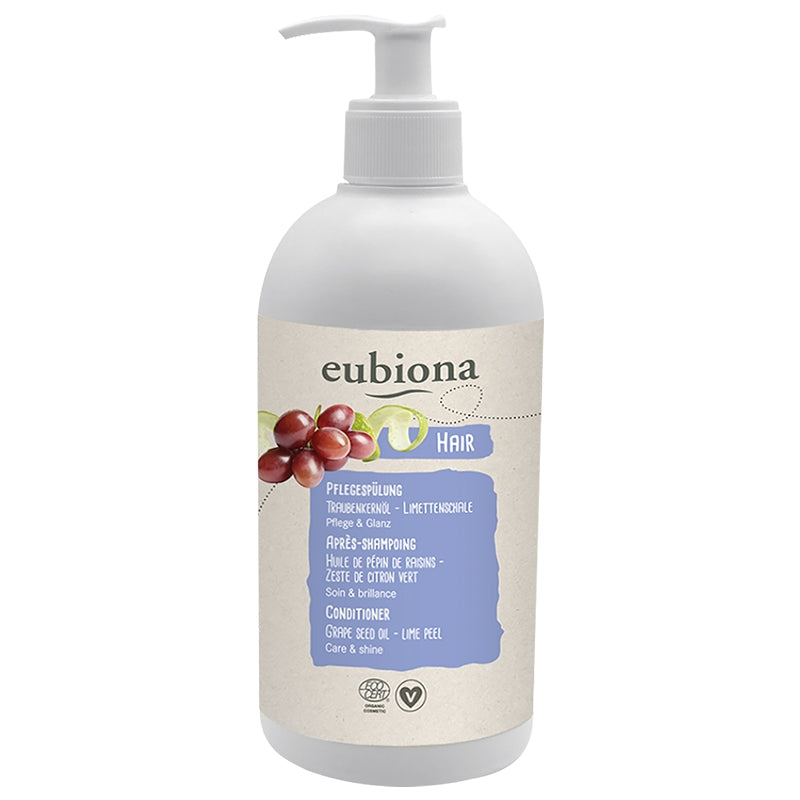Après-shampooing BIO pépins de raisin & citron vert - 500ml - Eubiona