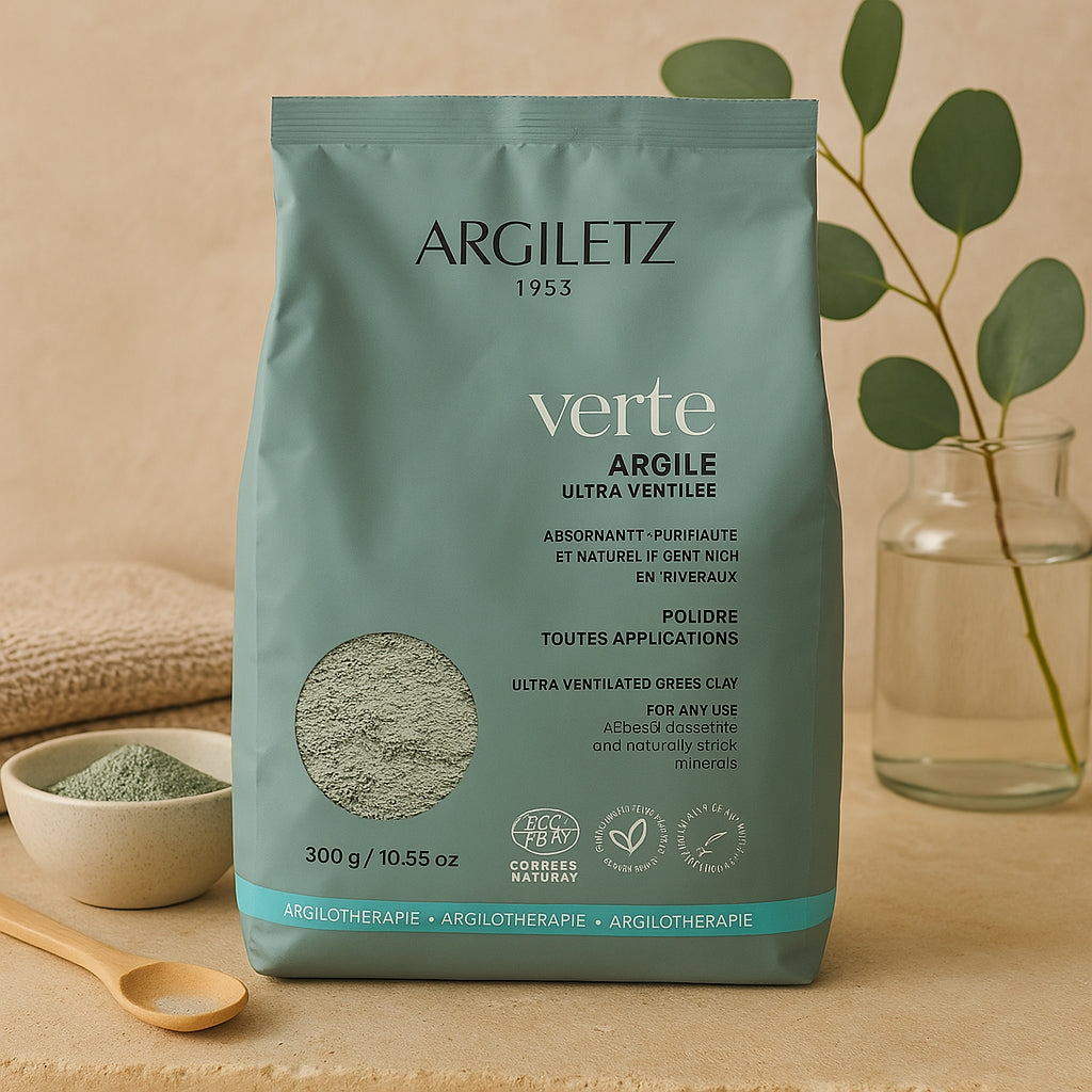 Argile verte (en poudre) ultra‑ventilée - 300g - Argiletz