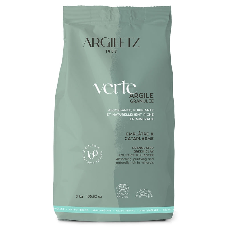 Argile verte granulée - 3kg - Argiletz