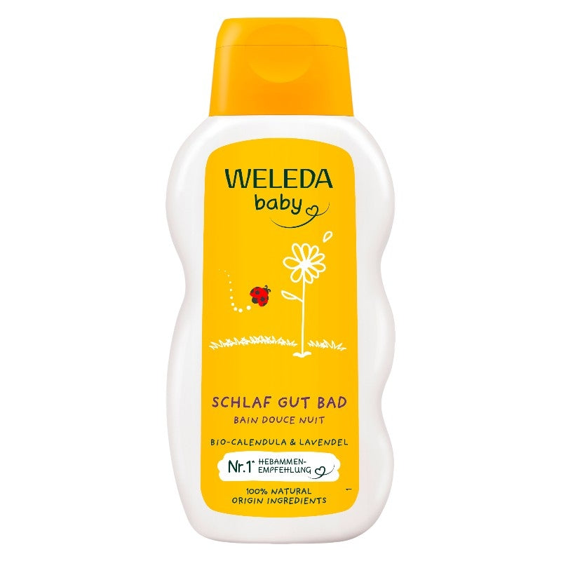 Weleda Bio-Babybad mit Ringelblume und Lavendel für die Nacht – 200 ml