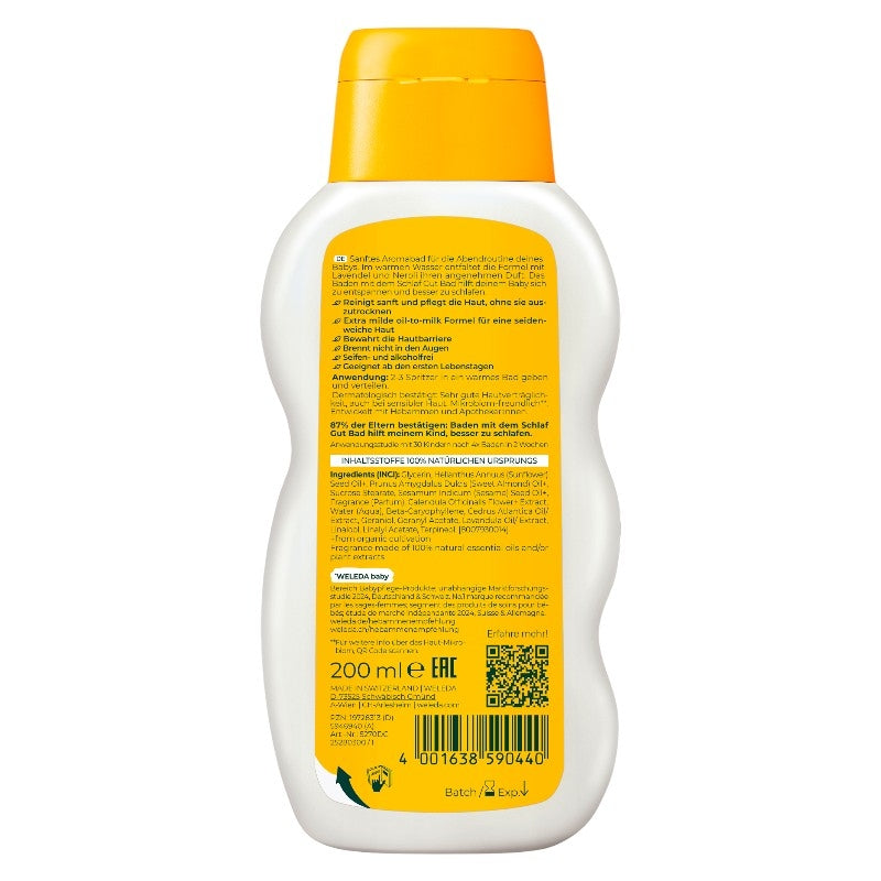 Weleda Bio-Babybad mit Ringelblume und Lavendel für die Nacht – 200 ml