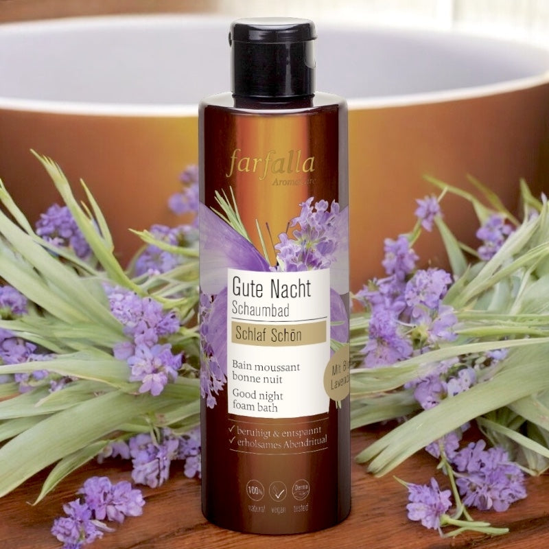 Bain moussant bonne nuit BIO lavande - 200ml - Farfalla
