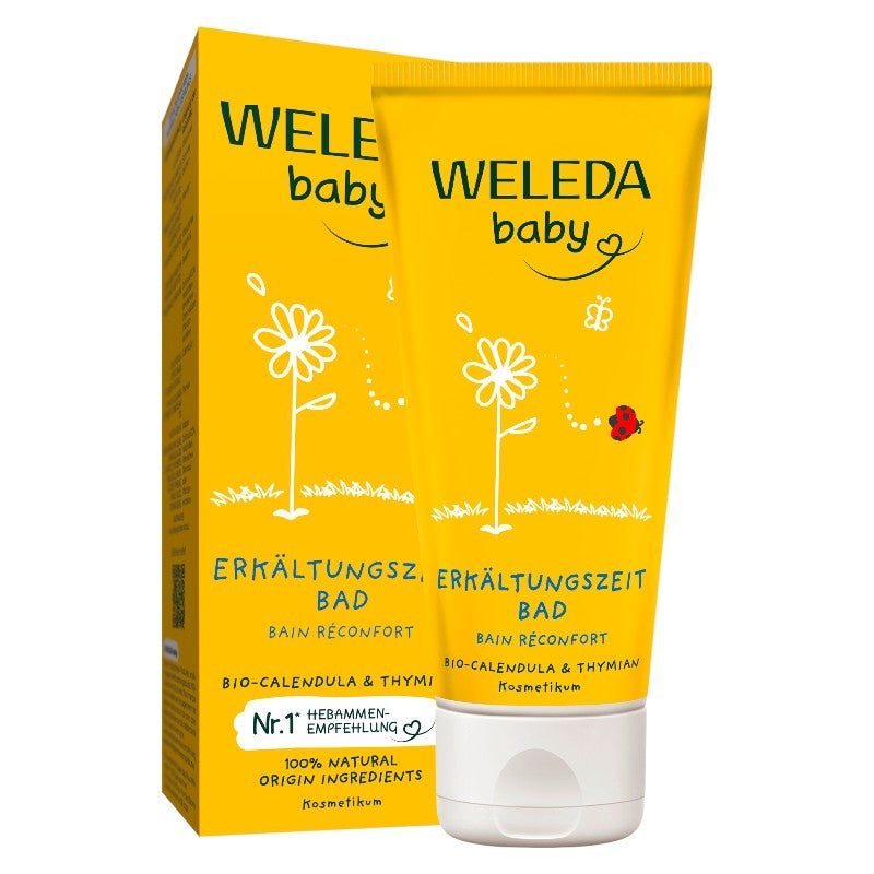 Weleda Bio-Babybad mit Ringelblume und Thymian – 75 ml