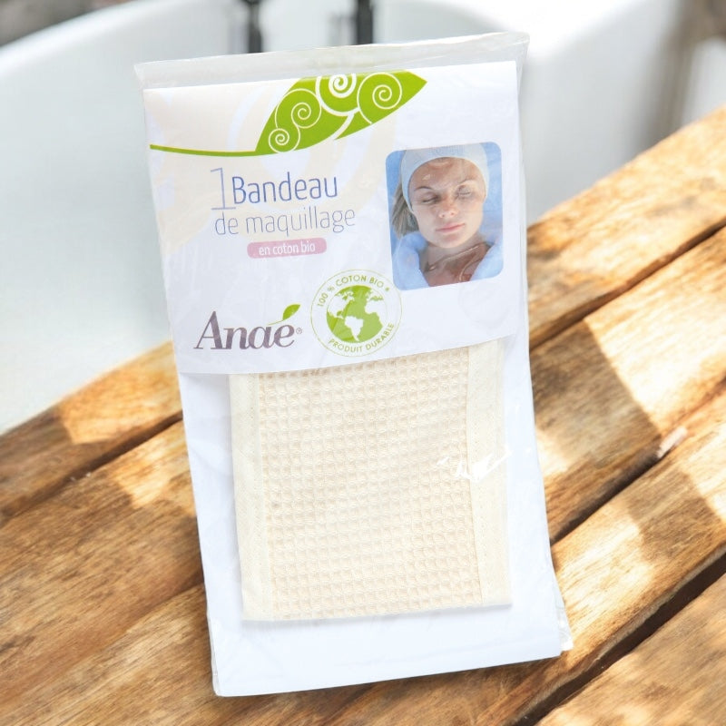 Waschbares Make-up-Haarband aus Bio-Baumwolle - Anaé