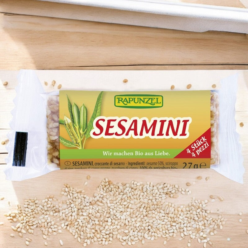 Barre croquante au sésame BIO Sesamini - 27g - Rapunzel