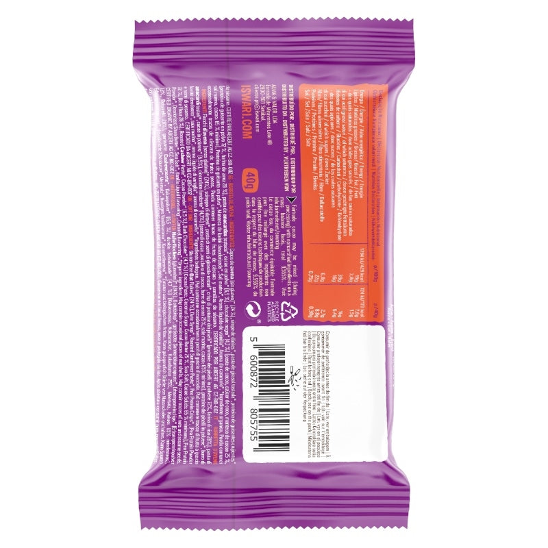 Barre d'avoine protéinée chocolate fudge BIO - 40g - Iswari