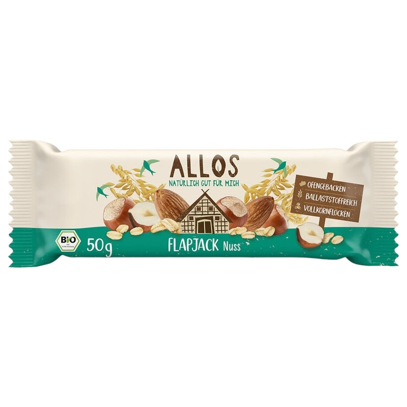 Bio-Müsliriegel mit Hafer und Haselnuss – 50 g – Allos