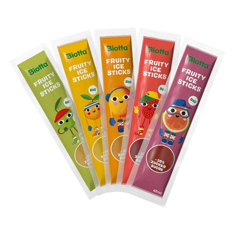 Bio-Saftsticks zum Einfrieren – 10 Stück – Biotta