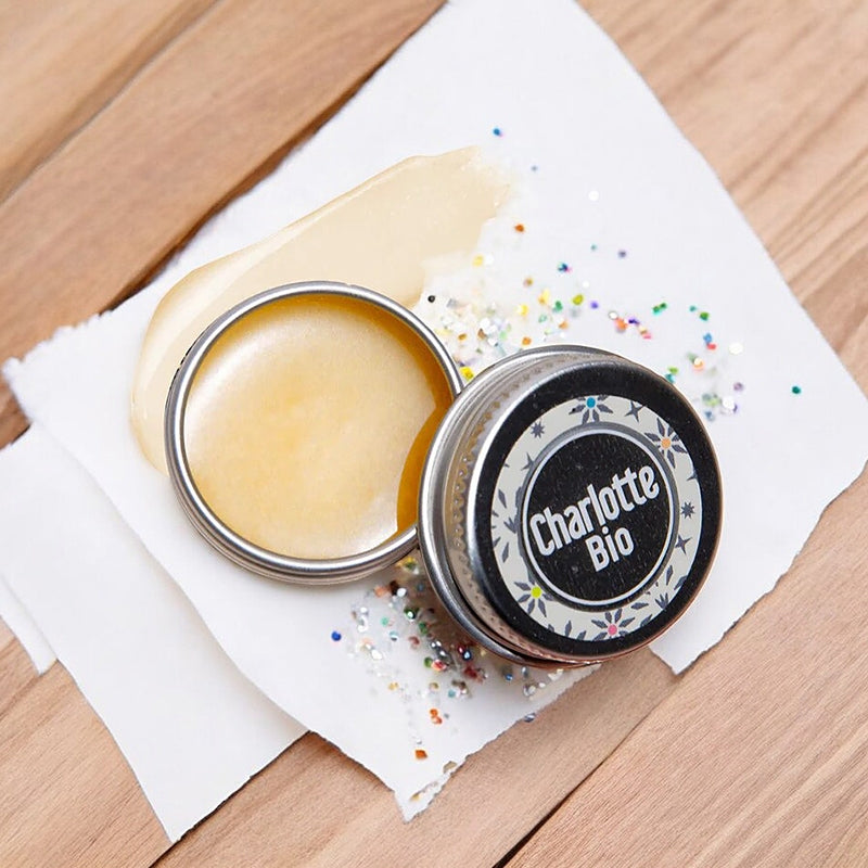 Baume applicateur paillettes karité BIO - 7ml - Charlotte Bio